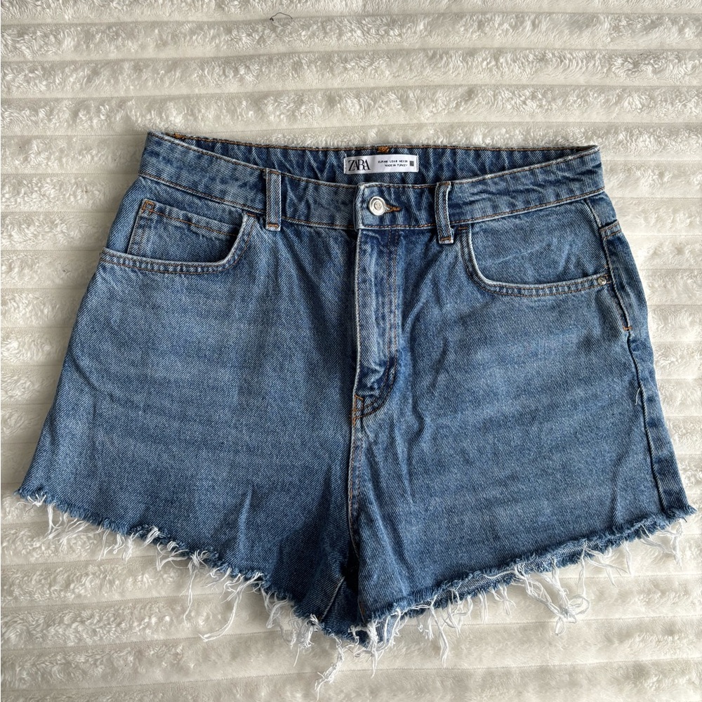 Zara Classic Blue Jean Shorts